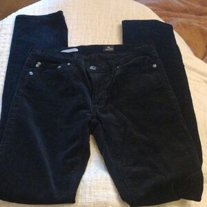 AG Adriano Goldschmied Dark Corduroy Trousers